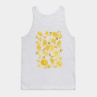 Watercolor grapefruit - monochrome yellow Tank Top